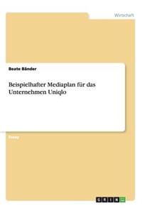 Beispielhafter Mediaplan für das Unternehmen Uniqlo