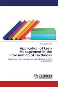 Application of Lean Management in the Provisioning of Textbooks