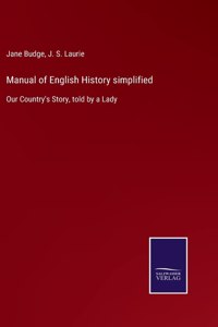 Manual of English History simplified