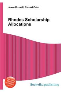 Rhodes Scholarship Allocations