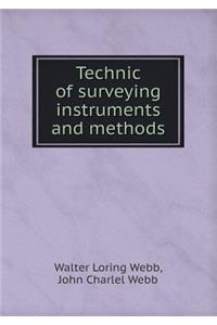 Technic of Surveying Instruments and Methods