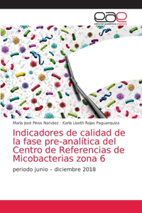 Indicadores de calidad de la fase pre-analítica del Centro de Referencias de Micobacterias zona 6