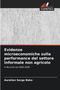Evidenze microeconomiche sulla performance del settore informale non agricolo
