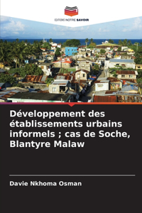 Développement des établissements urbains informels; cas de Soche, Blantyre Malaw