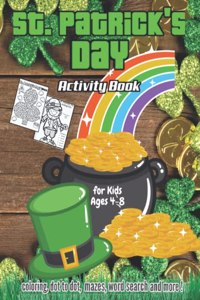 St. Patrick's Day Activity Book for Kids Ages 4-8