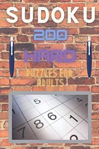 Sudoku 200 Hard Puzzles For Adults