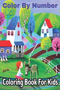 Color By Number Coloring Book For Kids