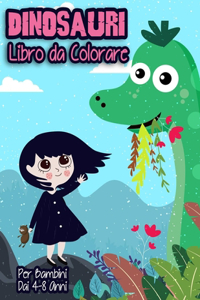 Dinosauri Libro da Colorare per Bambini dai 4-8