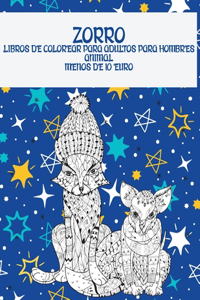 Libros de colorear para adultos para hombres - Menos de 10 euro - Animal - Zorro