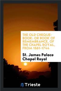 The Old Cheque-Book