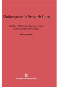 Shakespeare's Proverb Lore