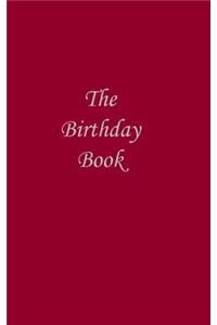 Birthday Book - Dark Red