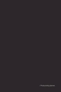 Productivity Planner / Calendar 2022 - Black