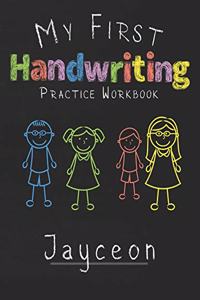 My first Handwriting Practice Workbook Jayceon