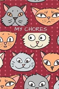 My Chores Notebook For Kids - Motivational Logbook For Children Track Daily Tasks & Homework - Planner For Tracking Weekly Routines