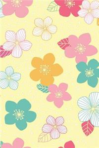 Chic Colorful Floral Design Notebook