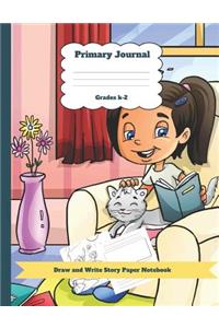 Primary Journal Grades K-2 Draw and Write Story Paper Notebook