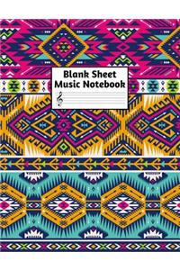 Blank Sheet Music Notebook