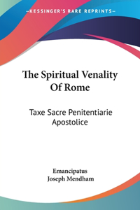 Spiritual Venality Of Rome