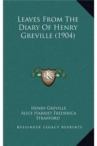 Leaves from the Diary of Henry Greville (1904)