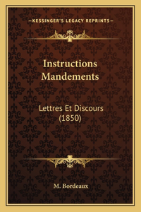 Instructions Mandements
