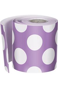 Purple with Polka Dots Straight Borders