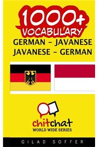 1000+ German - Javanese Javanese - German Vocabulary