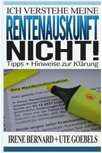 Ich verstehe meine Rentenauskunft nicht!