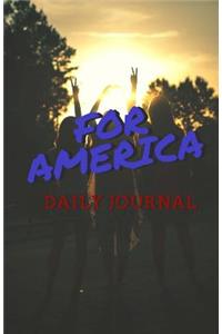 For America Patriotic Daily Journal and Notebook