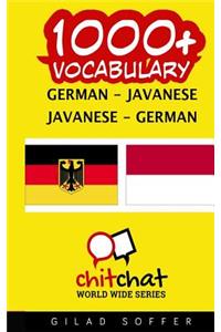 1000+ German - Javanese Javanese - German Vocabulary