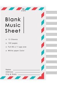 Blank Music Sheets