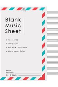 Blank Music Sheets