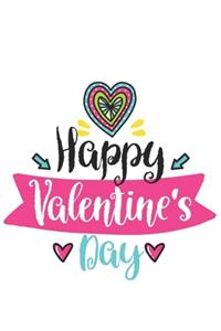 Happy valentines day Notebook Blank Composition Book, valentines day journal, valentines Notebook Gift, Happy valentines day Journal