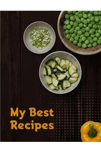 My Best Recipes. Create Your Own Collected Recipes. Blank Recipe Book to Write in, Document all Your Special Recipes and Notes for Your Favorite. Collect the Recipes You Love in Your Own Recipe Book.