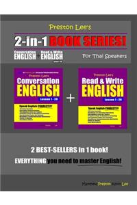 Preston Lee's 2-in-1 Book Series! Conversation English & Read & Write English Lesson 1 - 20 For Thai Speakers