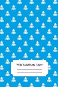 Buddhist Art Inspirational, Motivational and Spiritual Theme Wide Ruled Line Paper