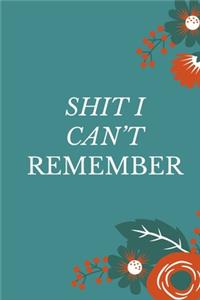 Shit I Can't Remember
