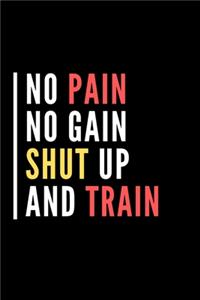 No Pain No Gain Shut Up And Train