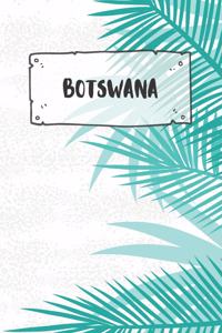 Botswana: Dotted Travel Diary Notebook or Journey Dotted Grid Journal - Holiday Trip Pocketbook for Men and Women with Dots