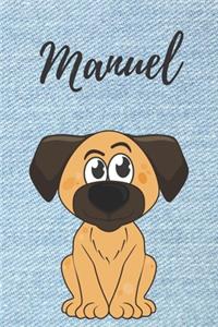Personalisiertes Notizbuch - Hunde Manuel
