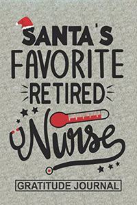 Santa's Favorite Retired Nurse - Gratitude Journal