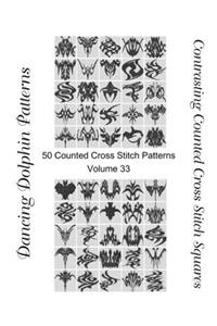 Contrasting Counted Cross Stitch Squares