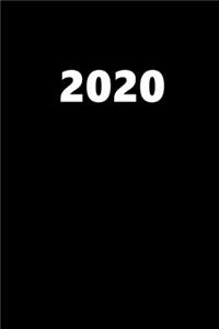 2020 Weekly Planner 2020 Black Color 134 Pages