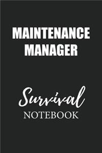 Maintenance Manager Survival Notebook