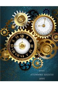 Work Attendance Register Book
