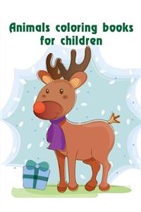 Animals coloring books for children