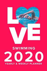 Love Swimming 2020 Yearly And Weekly Planner