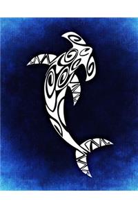 Hammerhead Shark Dot Grid Bullet Journal: 150 Page Notebook 8 X 10 Inches