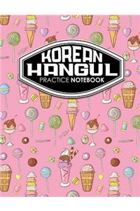Korean Hangul Practice Notebook