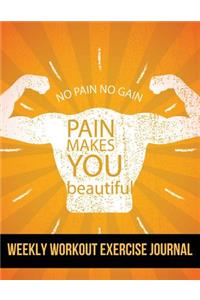 Weekly Workout Exercise Journal